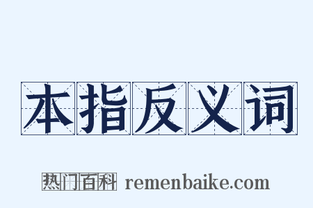本指反义词是什么意思的图片